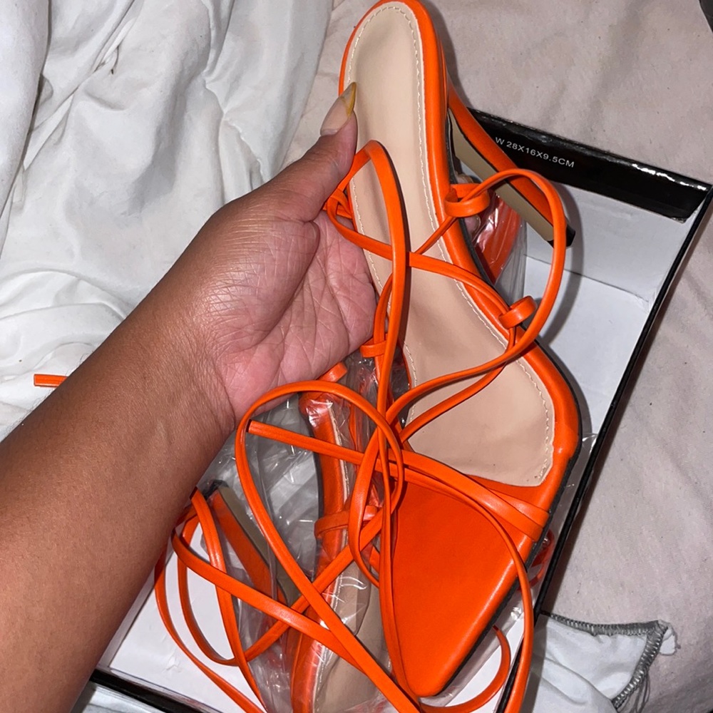 Orange heels